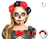 DIADEMA ROSA CON CALAVERA - yupiparty