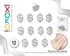 PACK ANILLO DOLARES 12PC - yupiparty