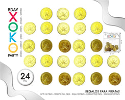 PACK MONEDA DE ORO PIRATA 24PC - yupiparty