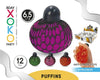 PELOTA ANTIESTRES UVA 6,5CM - yupiparty