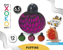 PELOTA ANTIESTRES UVA 6,5CM - yupiparty