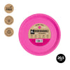 PLATO LLANO BIODEGRAD. ROSA 20,5CM CARTO - yupiparty