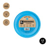 PLATO LLANO BIODEGRAD. AZUL 17CM CARTON - yupiparty