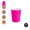 VASO CARTON ROSA 270CC (9OZ) 10 UDS - yupiparty