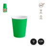 VASO CARTON VERDE 270CC (9OZ) 10 UDS - yupiparty