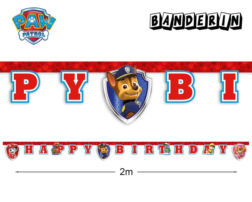 GUIRNALDA DE PAW PATROL - yupiparty