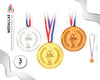PACK DE 3 MEDALLAS - yupiparty