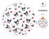 PLATO 23CM KUROMI HELLO KITTY 6PCS - yupiparty