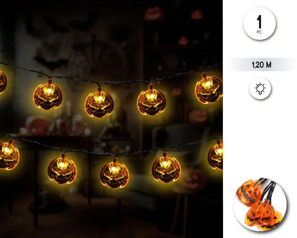 GUIRNALDA LUZ PUMKIN - yupiparty