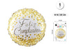 GLOBO FOIL REDONDO 18/45 FELIZ CUMPLE - yupiparty