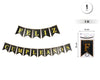 GUIRNALDA FELIZ CUMPLE NEGRO DORADO 3M - yupiparty