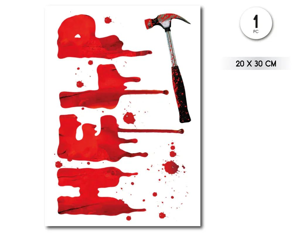 PEGATINA HALLOWEEN VINILO HELP 20*30CM - yupiparty