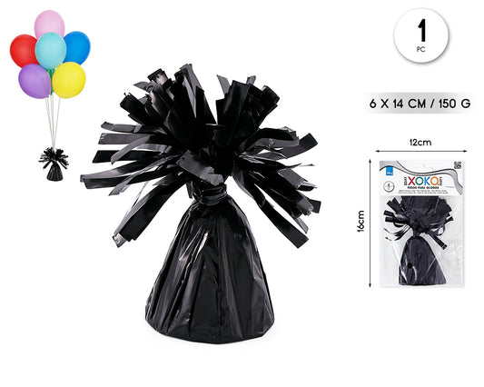PESO PARA GLOBOS CONO NEGRO