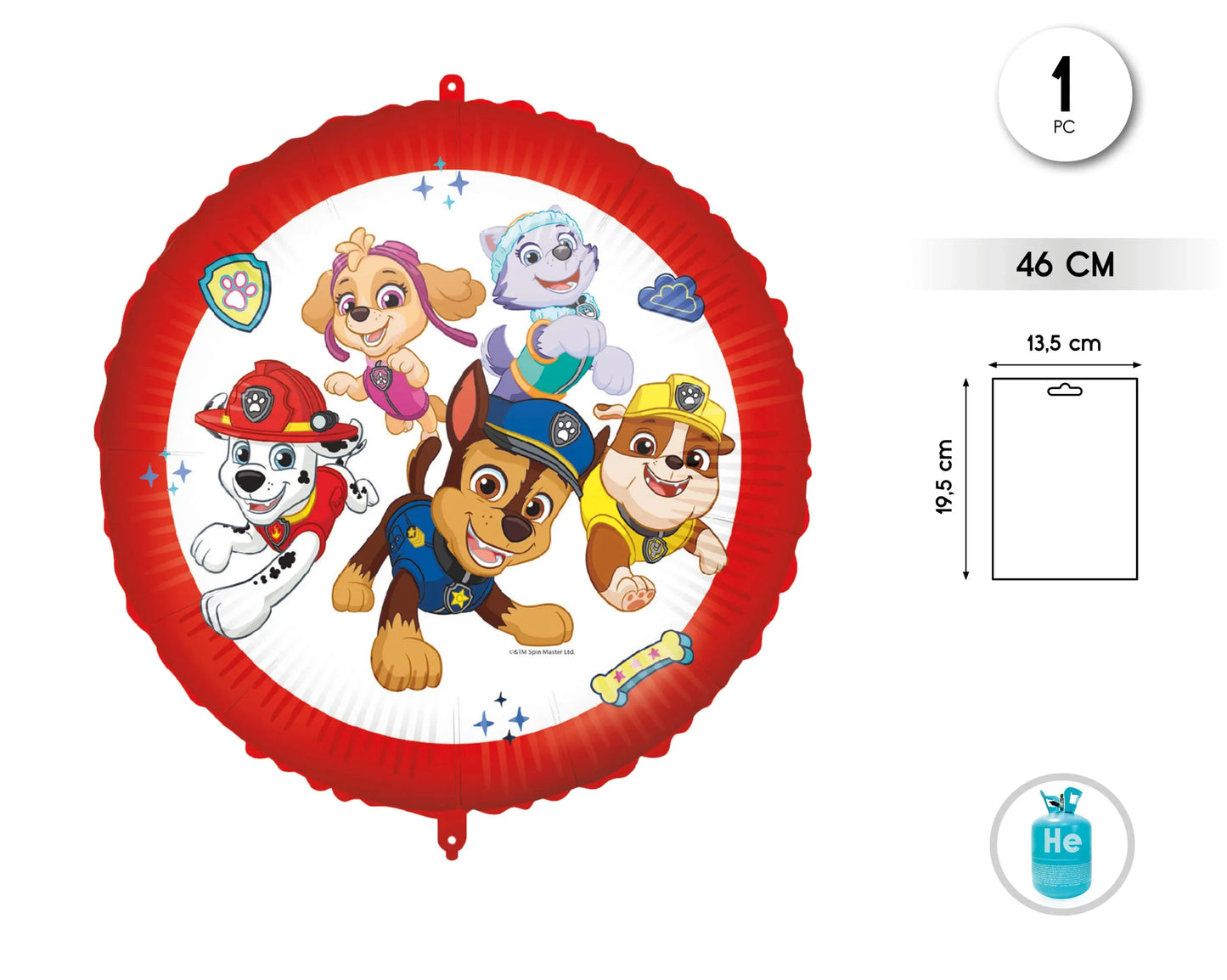 GLOBO FOIL DE PAW PATROL(CI32033) - yupiparty