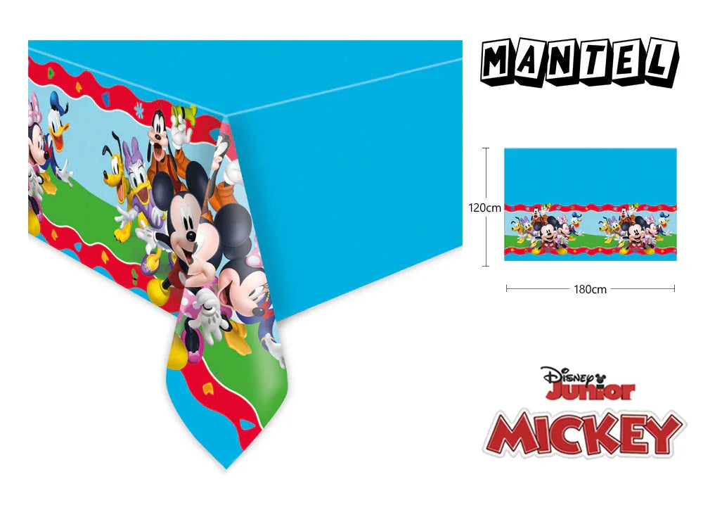 MANTEL PLASTICO DE MICKEY ROCK THE HOUSE - yupiparty