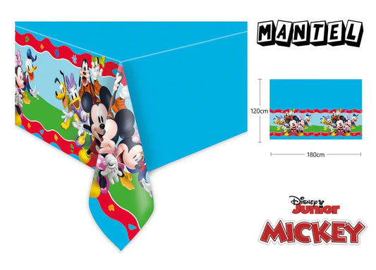 MANTEL PLASTICO DE MICKEY ROCK THE HOUSE - yupiparty