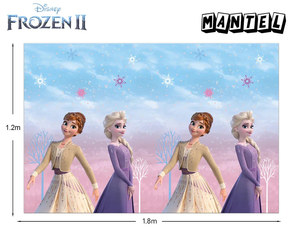 MANTEL PLASTICO DE FROZEN II WIND SPIRIT - yupiparty