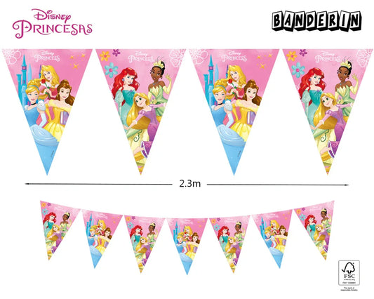 BANDERIN DE PAPEL PRINCESS LIVE YOUR STO - yupiparty