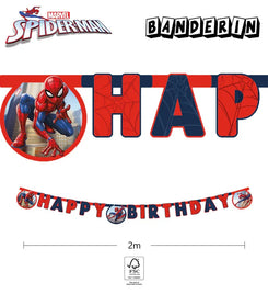 GUIRNALDA PAPEL SPIDERMAN CRIME FIGHTER - yupiparty