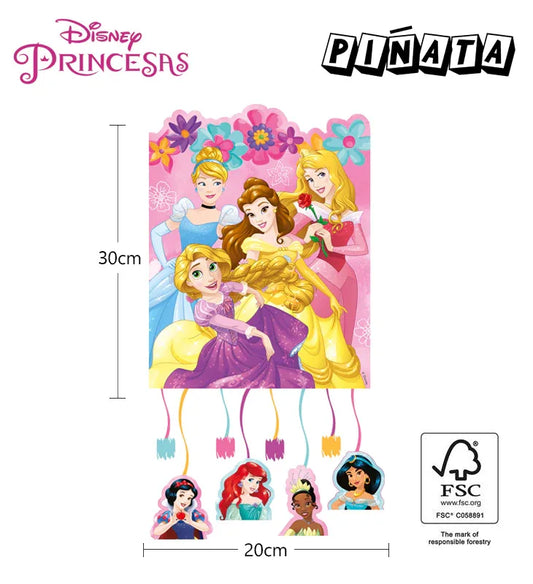 PINATA PAPEL FSC DE PRINCESA LIVE YOUR S - yupiparty