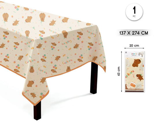 MANTEL PLASTICO CAPIBARA 137*274CM