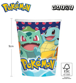 VASOS 250ML POKEMON - yupiparty