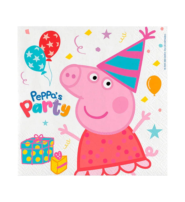 20 SERVILLETAS 33CM PEPPA PIG - yupiparty