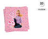 20 SERVILLETAS 33 CM BARBIE - yupiparty