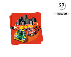 SERVILLETAS 33CM HOTWHEELS - yupiparty