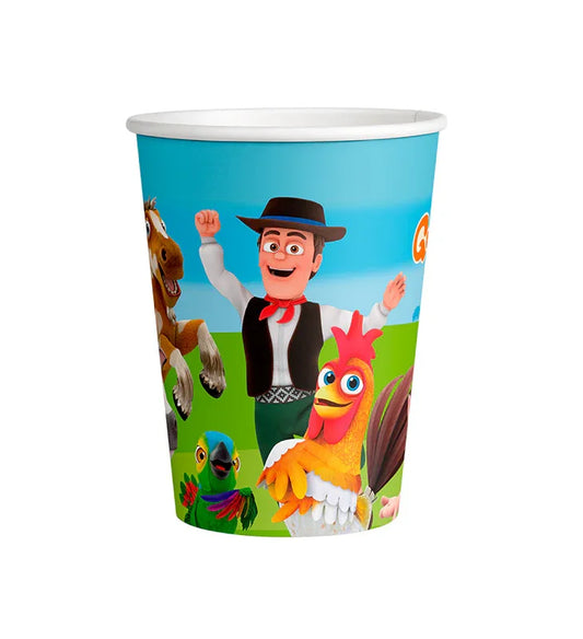 8 VASOS 250ML LA GRANJA DE ZENON - yupiparty