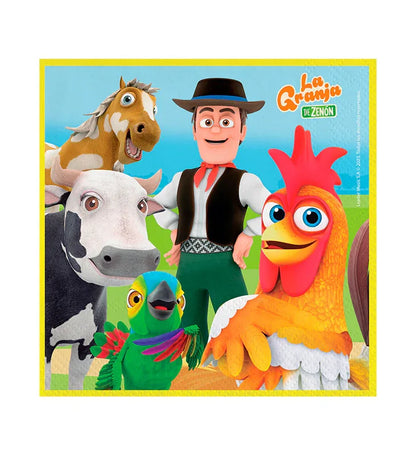 SERVILLETA 33CM LA GRANJA DE ZENON ( 20 UDS ) - yupiparty