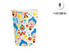8 VASOS PAYASO PLIM PLIM - yupiparty
