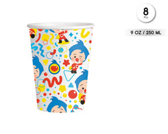 8 VASOS PAYASO PLIM PLIM - yupiparty