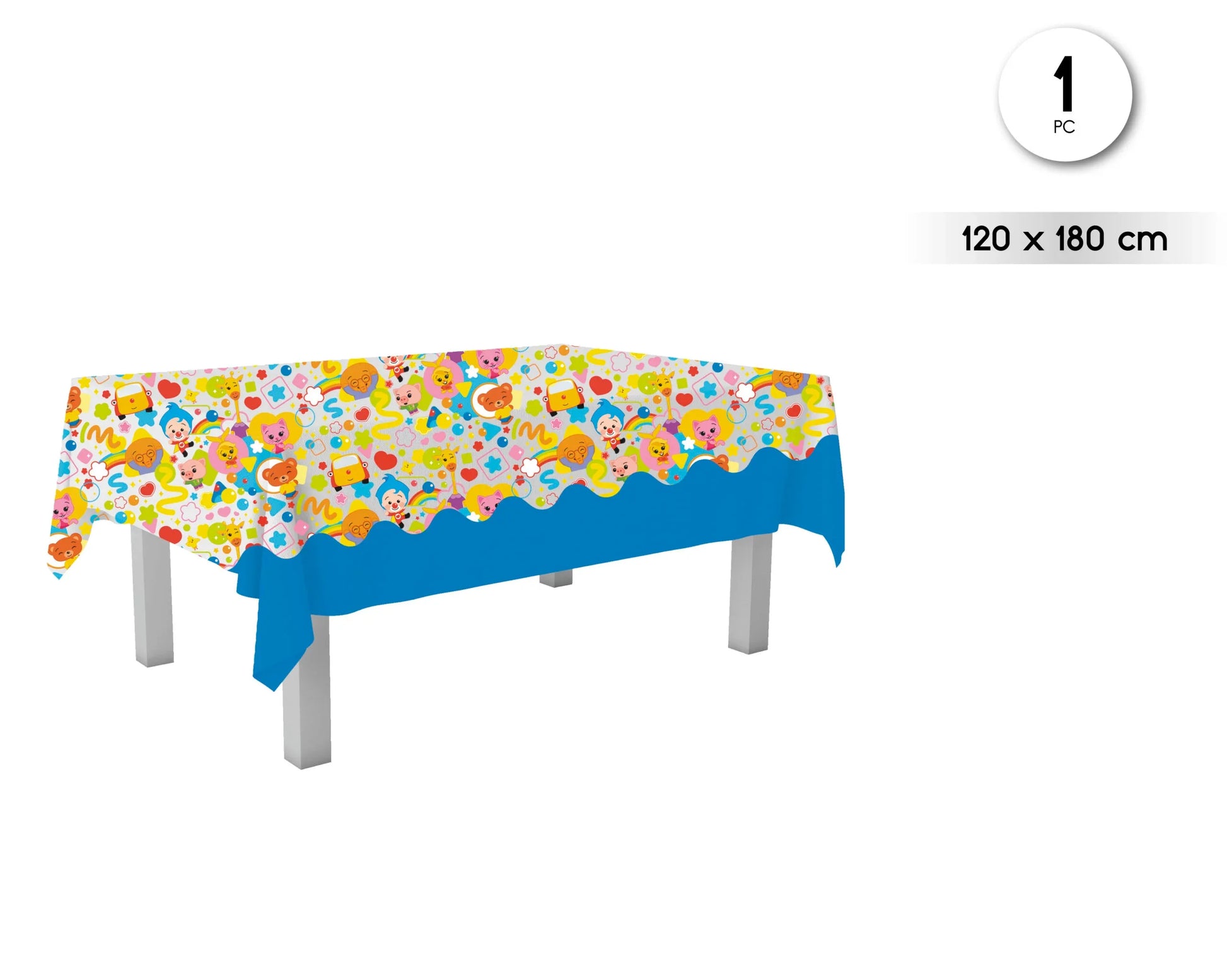 MANTEL120X180CM PLASTICO PAYASO PLIM P - yupiparty