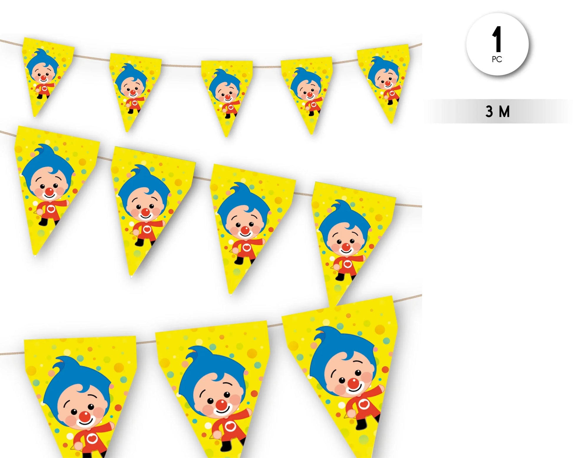 BANDERIN PAYASO PLIM PLIM - yupiparty