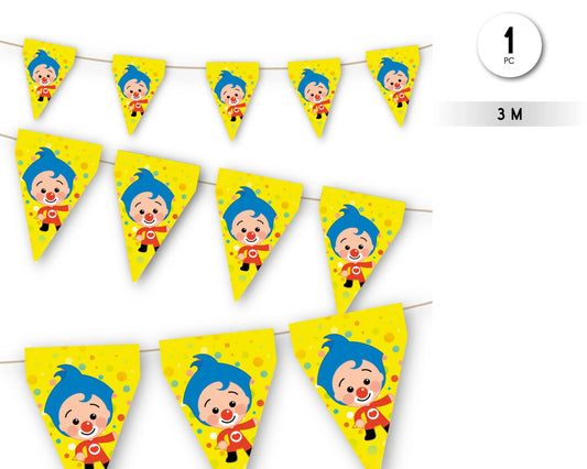 BANDERIN PAYASO PLIM PLIM - yupiparty
