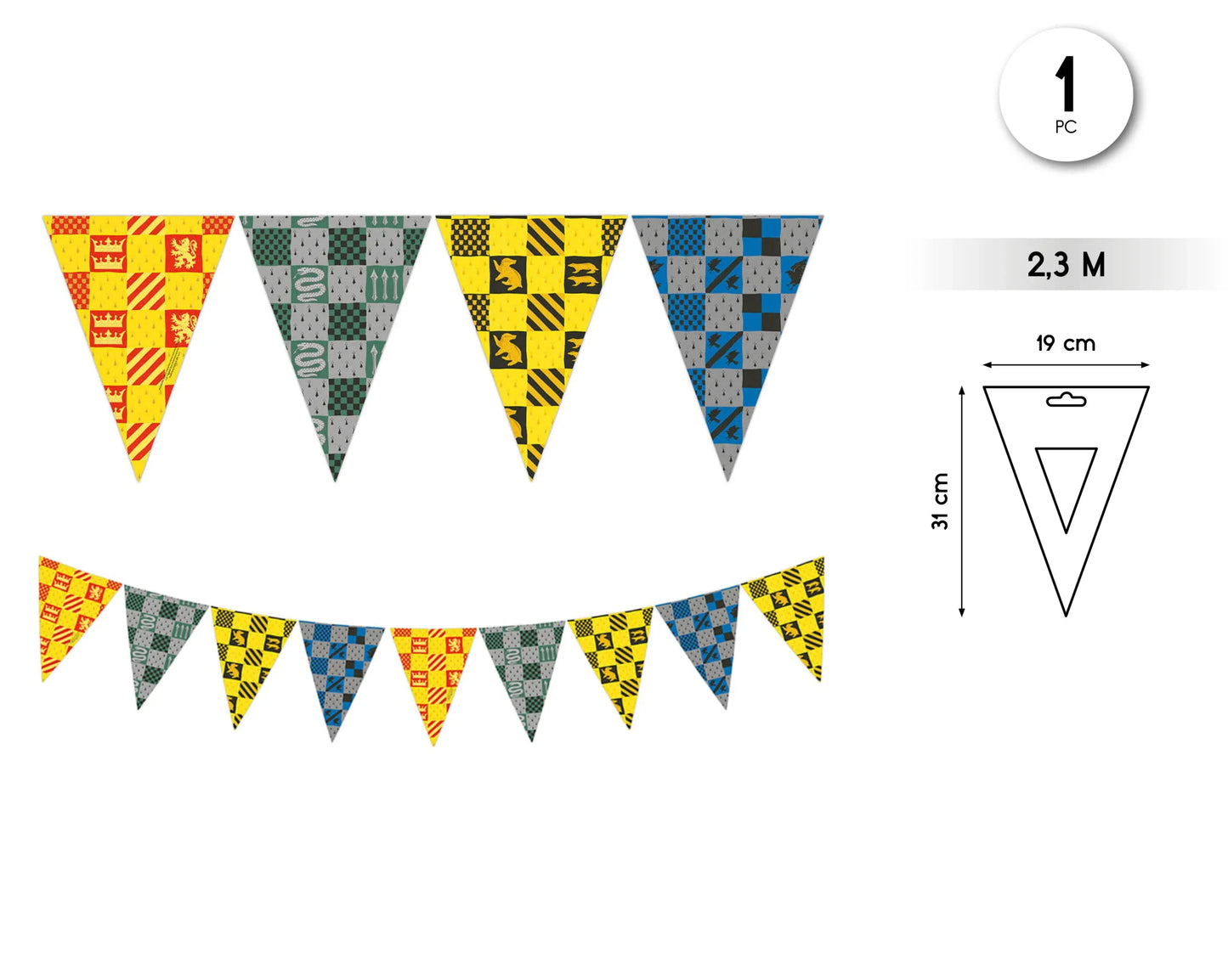 BANDERINES 2.3M HARRY POTTER - yupiparty