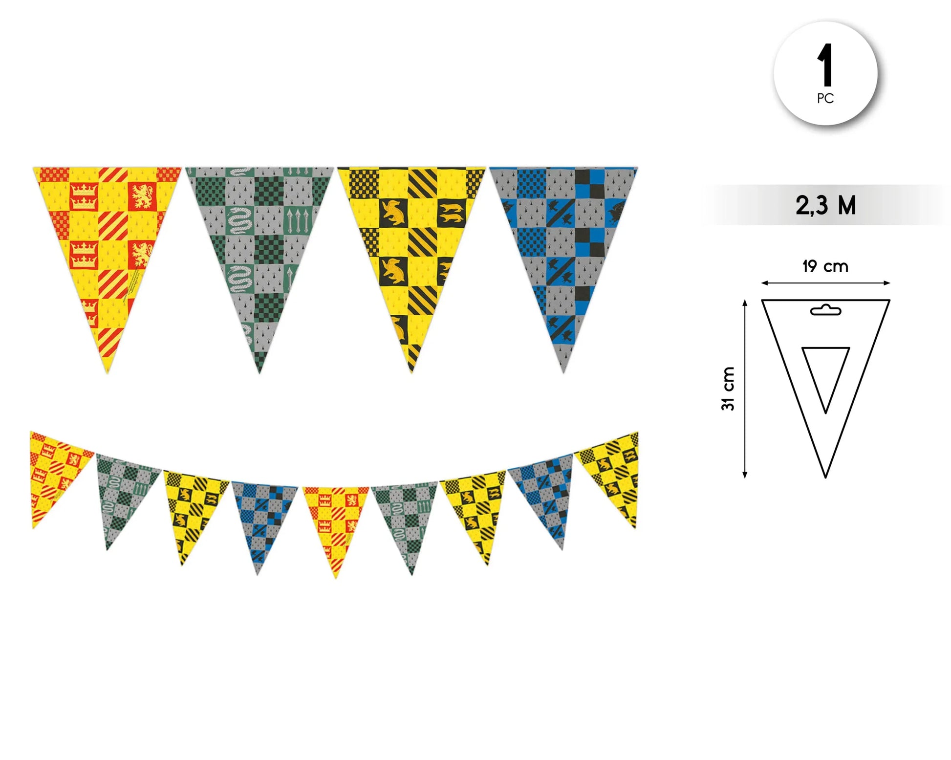 BANDERINES 2.3M HARRY POTTER - yupiparty