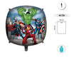 GLOBO FOIL AVENGERS 46CM - yupiparty