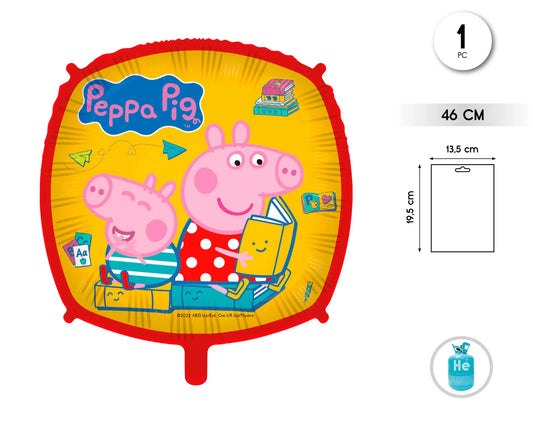 GLOBO FOIL 46CM PEPPA PIG MESSY PLAY - yupiparty