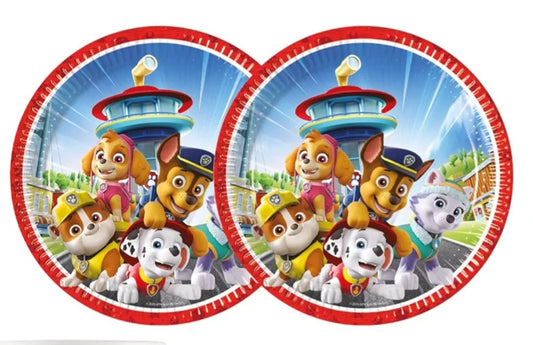 Platos Paw Patrol 23cm Pack 6 - Licencia Oficial Nickelodeon