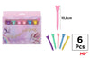 CERAS DE COLORES FANTASIA 6 Uds. - yupiparty