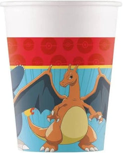 VASOS DE PAPEL 200ML POKEMON 6PCS