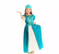 DISFRAZ PRINCESA MEDIEVAL AZUL 3-4 AÑOS