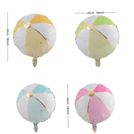 GLOBO FOIL REDONDO PELOTA 18/45CM 1 PC COLOR ALEATORIO