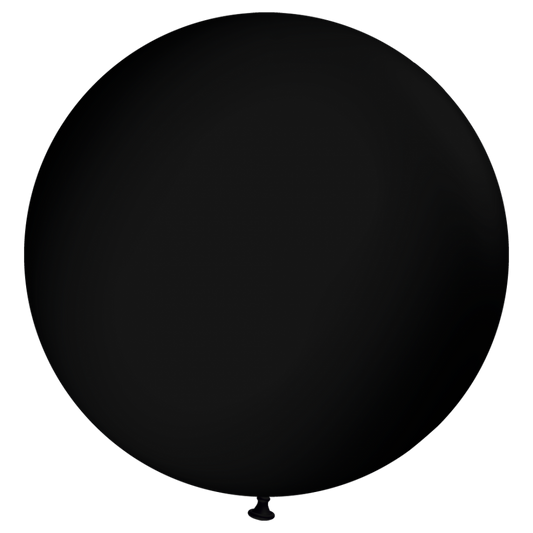 GLOBO LATEX 36PULG NEGRO 1PCS