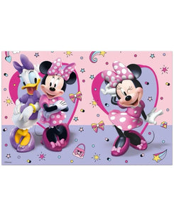 MANTEL MINNIE Y DAISY MORADO - yupiparty
