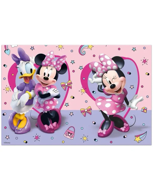 MANTEL MINNIE Y DAISY MORADO - yupiparty
