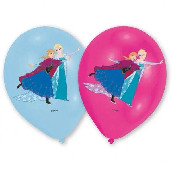 Globos Látex Frozen Pack 6 - Licencia Oficial Disney - yupiparty