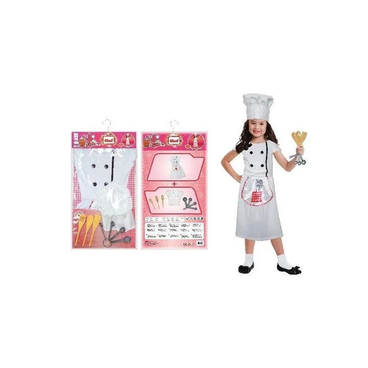 Disfraz de Cocinera Infantil - Traje Chef Completo con Accesorios - yupiparty